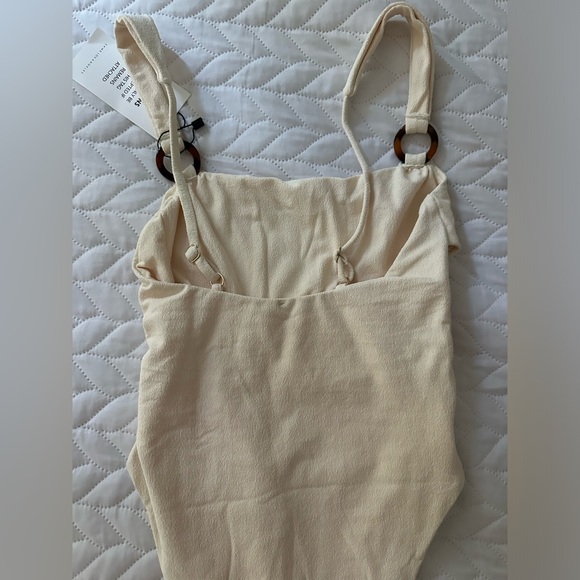 SAME la one suede style one piece with ring detail. New with tags - Picture 2 of 5